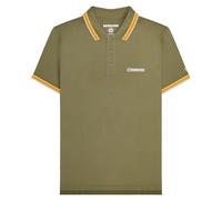 Lambretta Mens Triple Tipped Polo Shirt Big & Tall Short Sleeve - Khaki - 4XL