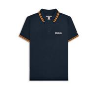 Lambretta Men's Triple Tipped Polo Shirt… (UK, Alpha, L, Regular, Regular, Navy/Tan)