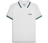 Lambretta Mens Triple Tipped Polo Shirt - White/Cameo/Navy/Sky - 3XL