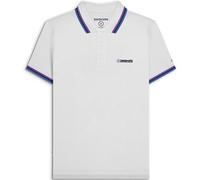 Lambretta Mens Triple Tipped Polo Shirt - White/Purple/Navy - 4XL