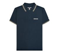 Lambretta Mens Twin Tip Big & Tall Polo Shirt - Navy/Cinder/Cream - 4XL - Navy/Cinder/Cream