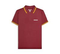 Lambretta Mens Twin Tipped Pol Adults Burgundy/Old Gold 3X Extra Large Mens