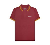 Lambretta Mens Twin Tipped Pol Adults Burgundy/old Gold, Black, Extra Large