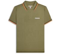 Lambretta Mens Twin Tipped Polo Shirt - Khaki - S