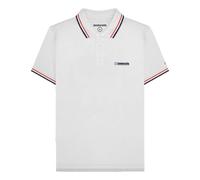 Lambretta Mens Twin Tipped Polo Shirt - White (Red/Navy) - M