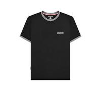 Lambretta Mens Two Tone Ringer Retro T Shirt (UK, Alpha, XXL, Regular, Regular, Black)