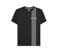 Lambretta Mens Two Tone Stripe Classic Mod Ska Casual Smart T-Shirt - 2XL