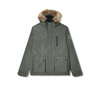 Lambretta Mens Utility Hooded Quilted Classic Badged Parka - L