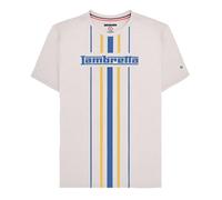Lambretta Men's Vertical Stripe T-Shirt in Mid Grey | Size: 3XL Lambretta Mid Grey 3XL