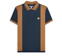 Lambretta Mens Vint Polo Navy/Tobacco M