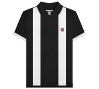 Lambretta Mens Vintage Short Sleeve Polo Shirt (UK, Alpha, 3XL, Regular, Regular, Black/White)