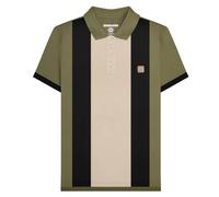 Lambretta Mens Vintage Short Sleeve Polo Shirt (UK, Alpha, L, Regular, Regular, Khaki)