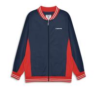 Lambretta Mens Vintage Track Bomber Jacket - Navy/Red/White - XL