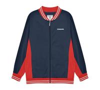 Lambretta Mens Vintage Track Bomber Jacket - Navy/Red/White - XL