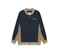 Lambretta Mens Vintage Track Jacket Harrington Jacket - Navy/Cashew/White - L