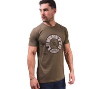 Lambretta Men's Vinyl Rrd T-Shirt in Khaki | Size: 4XL Lambretta Khaki 4XL