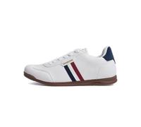 Lambretta Mens White Navy Red Tackle Trainer