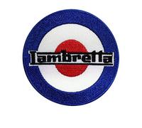 Lambretta Patch Iron on Decorate Embroidered Jacket Hat Shirt Denim Jean Bag Skirt, Rac Classic Scooter
