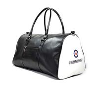 Lambretta Retro Classic Sports Messenger Shoulder Laptop Tablet Body Strap Bag Black/White | Size: Large