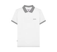 Lambretta Retro Two Tone Badge Polo Shirts (UK, Alpha, XL, Regular, Regular, White)