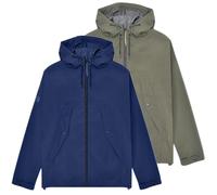 Lambretta Riley Mens Hooded Lightweight MOD SKA Coat Jacket - Navy - 4XL