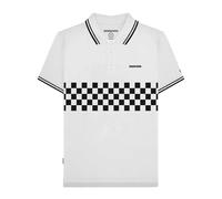 Lambretta Two Tone Tipped Polo (Small) White
