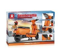 Lambretta V200 Orange Building Blocks 1169pcs Toy High Quality