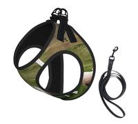 Lambs And Sheep Print Pet Leash Vest,Breathable Mesh Pet Harness, Reflective For Small Medium Dogs Safe Easy Walking
