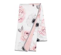 Lambs & Ivy Floral Garden Watercolor Floral Pink Ultra Soft Baby Blanket