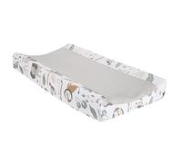 Lambs & Ivy Jungle Friends Soft, Warm & Cozy Safari Changing Pad Cover - Gray