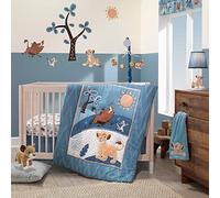 Lambs & Ivy Lion King Adventure 3Piece Baby Crib Bedding Set, Blue