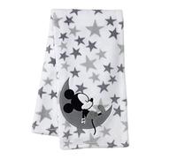 Lambs & Ivy Mickey Mouse Baby Blanket, White , 30x40 Inch (Pack of 1)