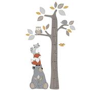 Lambs & Ivy Woodland Forest Tree with Animals Kids Growth Chart Wall Decals