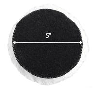 Lambs Wool Polishing Pads 3 4 5 6 7 for Car, Wood, Glass Polishing Buffing Bonnets Washable (5 inch)