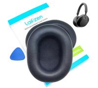 Lambskin XM5 Earpads for Sony WH-1000XM5 Headphones Replacement 1000 XM 5 Real Sheepskin Leather Ear Pads Cushions Earmuffs Cups Covers (Black)