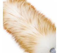 Lambswool Duster with Extension Pole up to 88.58 in, Natural Feather Dusters Long Handle Stainless Steel, Fluffy Feather Duster for Cleaning High Floor Ceiling Fans, Window Blinds Shelves, Furniture