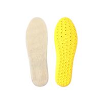 Lambswool Insoles Real Wool Self Heated Thermal Warm Shoes Pad Winter Thickened Plush Anti-Bacterial Anti-Odor Soft Feet Ideal for Cold and Rainy Days(Beige,EU39-40 (25cm))