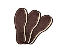 Lambswool Winter Insoles for Boots Shoes, Set of 3 Pairs, Insole Replacements for Men and Women, Lambskin Inner Soles, Durable and Warm, 3 Pairs of Winter Shoe Inserts, by Kaps (41 EUR / 7 UK Men)