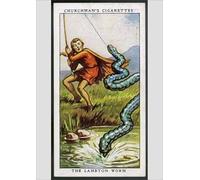 Lambton Worm Print - A Legendary North East Folk Tale - Poster Print A2 (59.4 x 42cm) (32089245)
