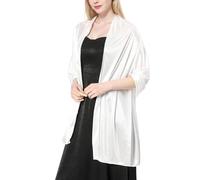 Lamca Ladies Satin Shawls and Wraps for Wedding Evening Dresses Lightweight Shawl for Women UK