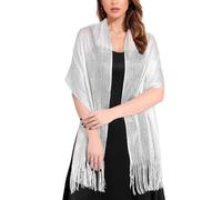 Lamca Sparkling Metallic Shawls and Wraps for Evening Party Dresses Wedding Shawl for Women UK