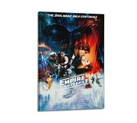 LAMCHAM The Empire Strikes Back Poster Vintage Art Cover Room Decor Aesthetic Bedroom Decor Canvas Posters For Bedroom 12x18inch(30x45cm) Frame-style