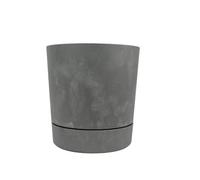 Lamela™ Aura Light Grey Concrete Plant Pot, Stone Effect Resin Indoor And Outdoor Planter D35 H36.8Cm
