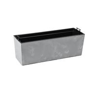 Lamela™ Begonia Window Box Light Grey Concrete Stone Effect Resin Planter With Removable Liner L56.1 W19 H19.5Cm