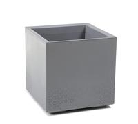 LAMELA Plastic Plant Pot with Wheels 40 cm 36 L Grey Concrete Look