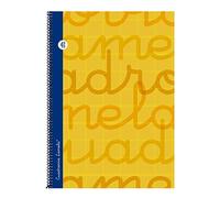 Lamela Spiral Notebook Folio 80H Square 4 mm Cover Orange