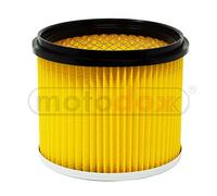 Lamella pleated filter, dry filter yellow with steel inner grid, universal air filter, suitable for Einhell wet-dry vacuum cleaner TE-VC 2230, TE-VC 1820, BT-VC 115, RT-VC 1600, RT-VC 1420 and more