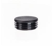 Lamellar plugs End caps for round pipe 14 mm 10 pcs. Black RAL 9005 Plastic End Caps 1,4 cm EMFA ®