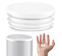 Lamellar plugs End caps for round pipe 38 mm 10 pcs. White RAL 9010 Plastic End Caps 3,8 cm EMFA ®