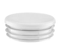 Lamellar plugs End caps for round pipe 45 mm 1 pcs. White RAL 9010 Plastic End Caps 4,5 cm EMFA ®